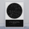 Svitici hvezdna mapa zivotniho okamziku skandinavsky styl bilo cerna kompas 008 ve dne
