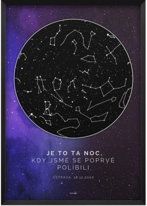 Svitici hvezdna mapa zivotniho okamziku hluboky vesmir modro fialovy 002 k8