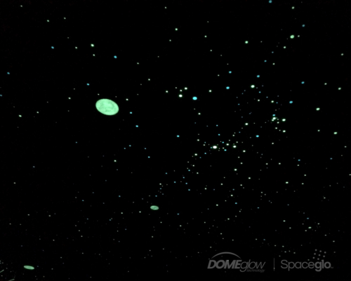 Svítící dekorace do ložnice - extra jasná noční obloha Spaceglo